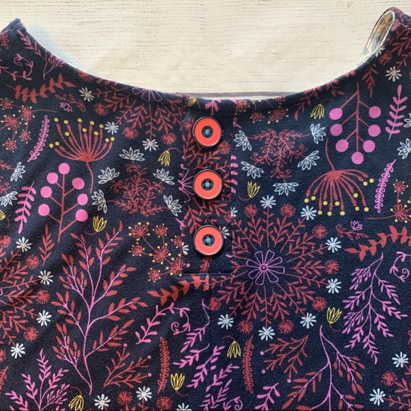 Matilda Jane New Resolution Dark Floral Stretch Long Sleeve Dress - Picture 8 of 10